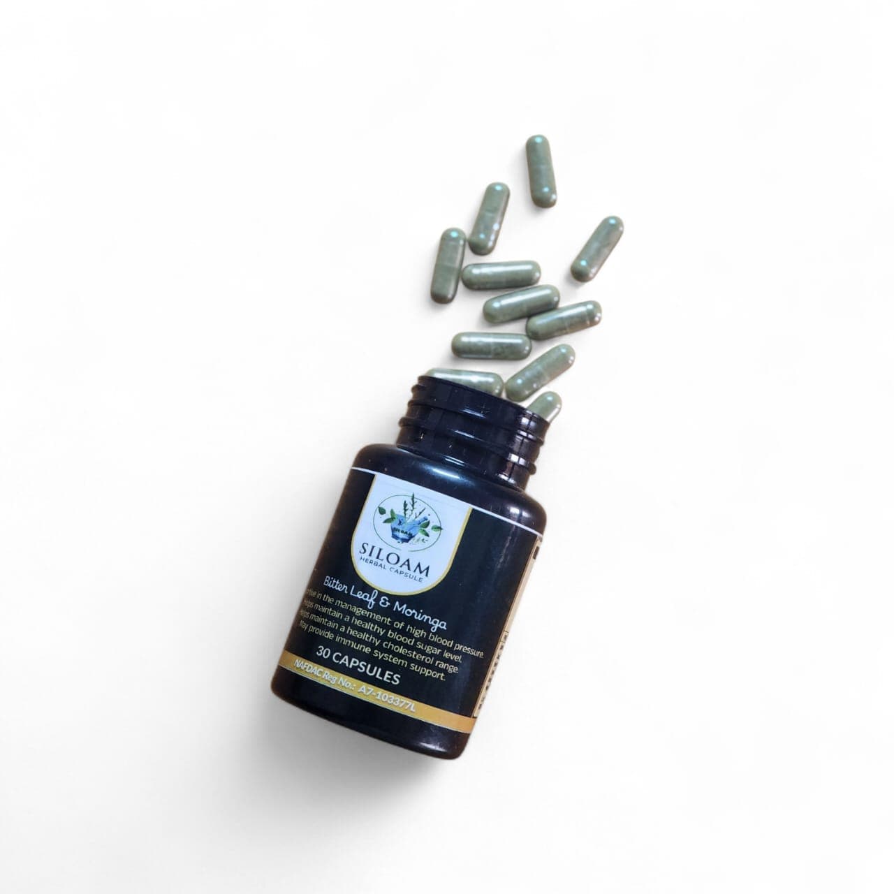 Siloam Herbal Capsule — Bitter Leaf & Moringa, 30 capsules